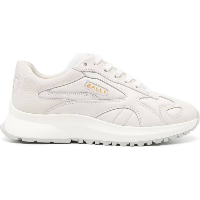 Bally - panelled leather lace-up sneakers - men - Calf Leather/Fabric/Rubber/Calf Leather - 40 - White