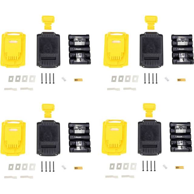 4X Battery Replacement Plastic Case for DeWalt 20V DCB201,DCB203,DCB204,DCB200 18V Li-Ion Battery Cover Parts