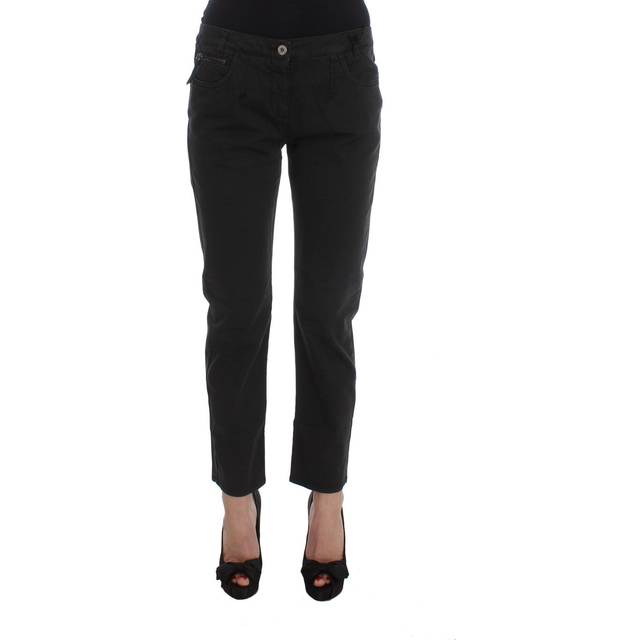 COSTUME NATIONAL C’N’C Cotton Capri Cropped Jeans - W28 - Black (W28)