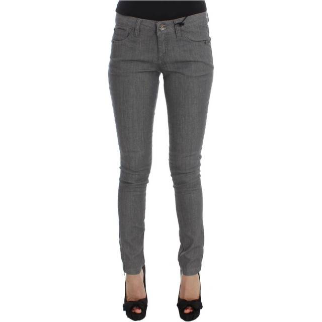 Costume National, Jeans, Dame, Grå, W26, Bomuld, Grå Slim Fit Jeans