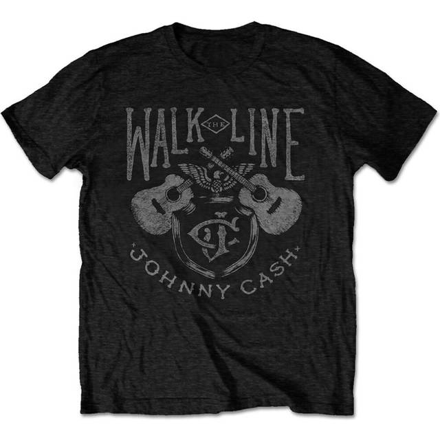 Johnny Cash: Unisex T-Shirt/Walk The Line (Black) (X-Large)