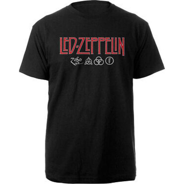 Led Zeppelin Logo & Symbols T-Shirt black - M