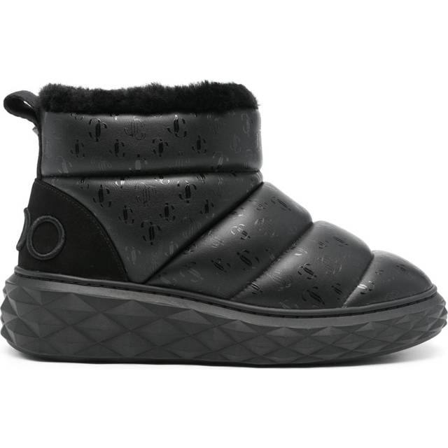 Jimmy Choo - padded rain boots - women - Leather - 38 - Black