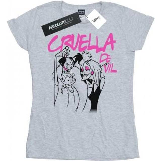 Cruella De Vil Collared Cotton T-Shirt - White - XL
