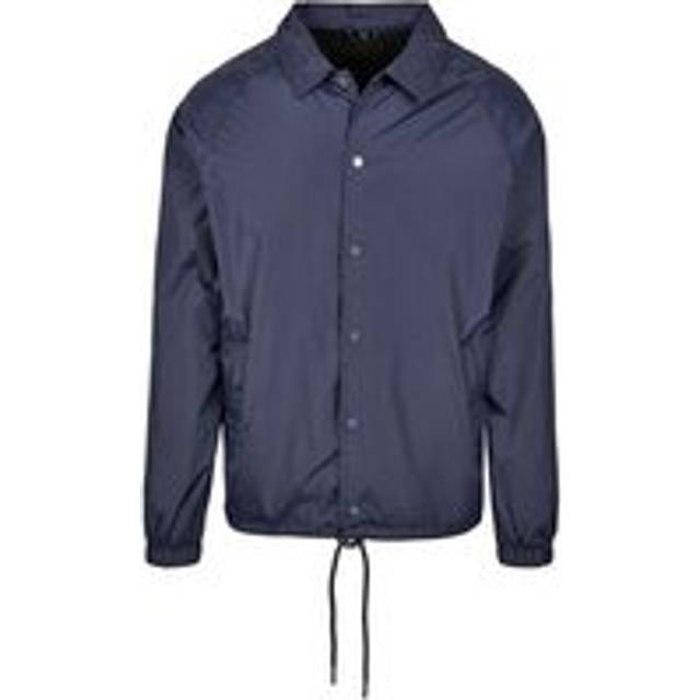 (2XL, Navy) Build Your Brand Mens Coach Jacket