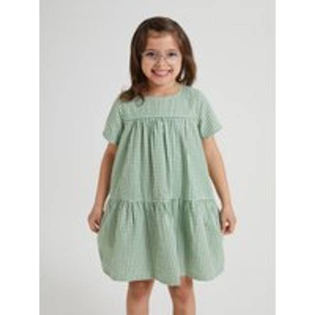 Gingham Check Kids Dress - 1.5-2y x 92