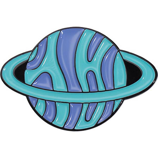 (QHXZ128) Stylish Cartoon Brooch Pin In Alloy With Fun Space Elements For Fashionable Accessorizing