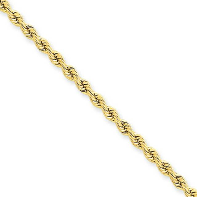 Quality Gold 021S-8 14K Yellow Gold 2.75 mm Regular Rope Chain 8 in. Bracelet