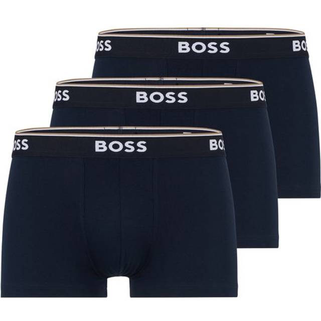 Men's BOSS Orange 3 Pack Mens Power Trunks NOS - Navy - Size: 35/34/32