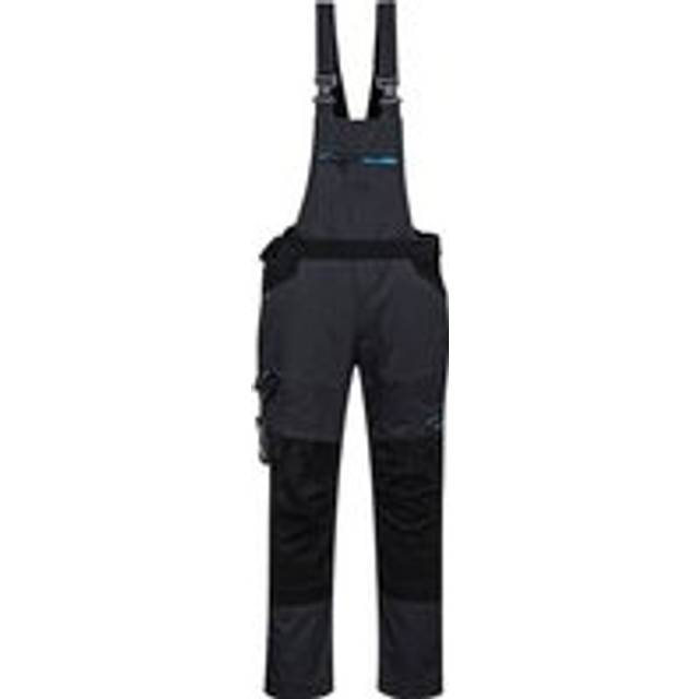 Portwest WX3 Bib and Brace T704 Metal Grey 2XL Colour: Metal Grey, Siz