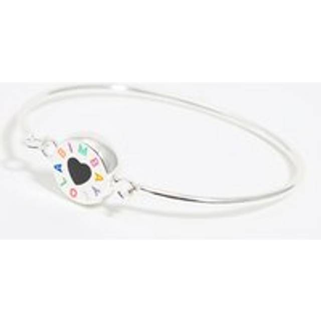 Multicolored logo silver bracelet - SILVER - UN