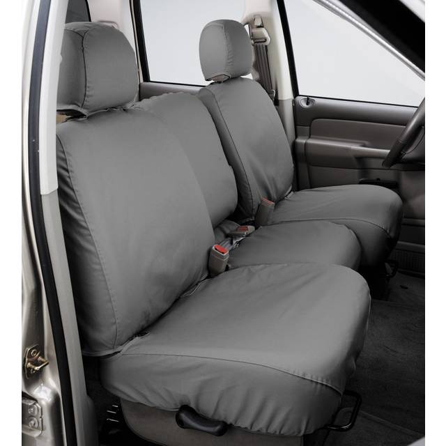 covercraft custom-Fit Front Bench SeatSaver Seat covers - Polycotton Fabric  grey