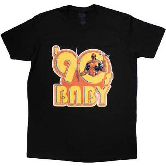 Marvel comics unisex t-shirt: deadpool '90s baby (medium)