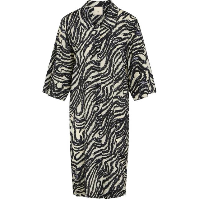 Heartmade ¤ Vatura Dress HM Dam Midiklänningar Stl. 36 - Från Magasin - Desert Black (36)