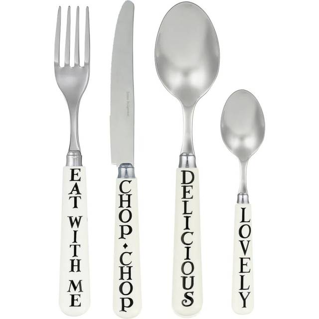 Black Toast Set Of 16 Cutlery | Emma Bridgewater