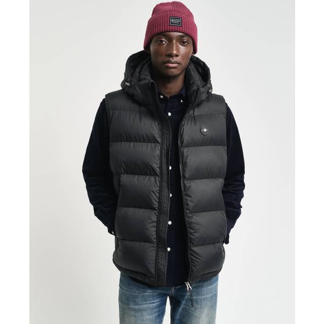GANT Vest Active Cloud, svart, XXL herr, Svart, XXL