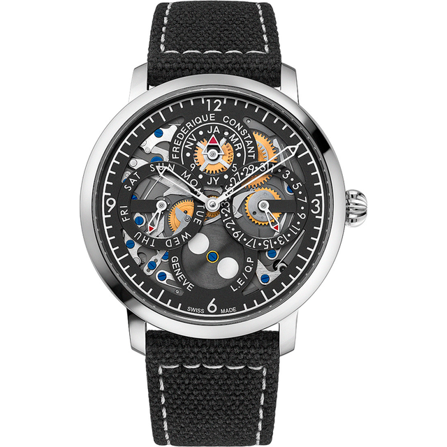 Frederique Constant FC-775PS4S6 Herrenuhr Slimline Perpetual Calendar 42mm 3ATM