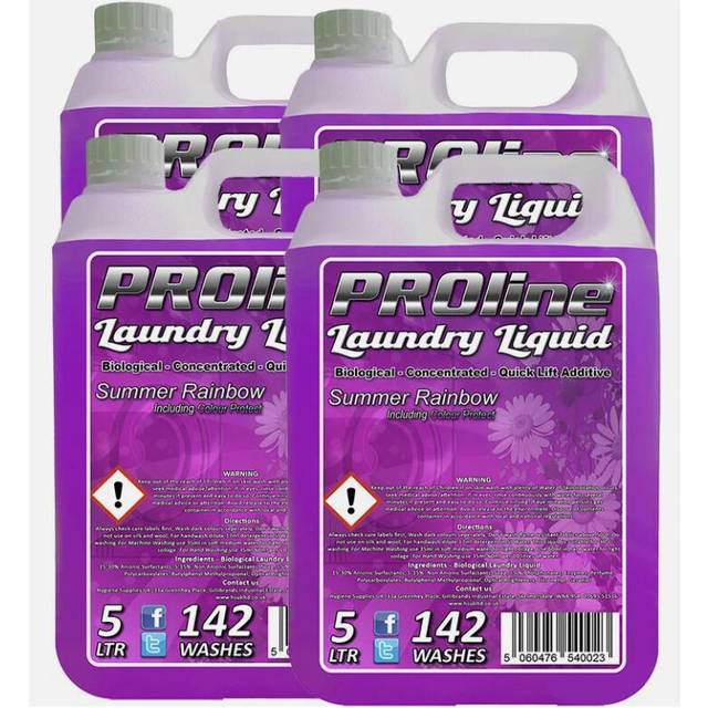PROline Bio Laundry Detergent Colour Wash 4 x 5L (568 WASHES)