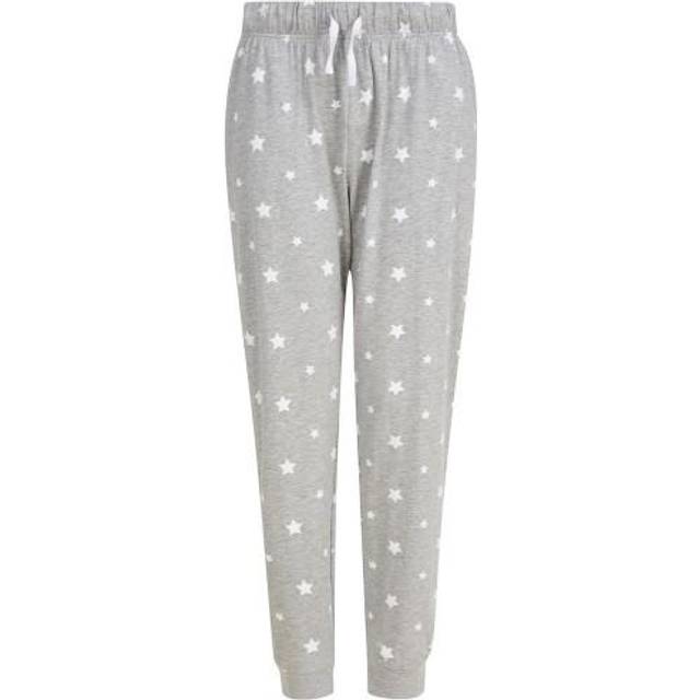 (XL, Heather Grey/White) SF Unisex Adult Stars Lounge Pants