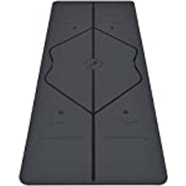 Liforme Original yogamatta – gratis yogamatta ingår – patenterat justeringssystem, krigarliknande grepp, halkfri, miljövänlig och biologiskt nedbrytbar, svettbeständig, 4,2 mm tjock matta för komfort