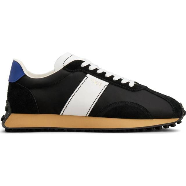 Tod's - Gommino panelled sneakers - men - Calf Leather/Calf Suede/Rubber/Fabric - 9.5 - Black
