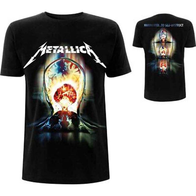 (XL, Black) Metallica Exploded Band Logo T Shirt