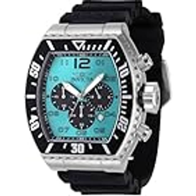 Invicta Pro Diver Chronograph Silicone Strap Turquoise Dial Quartz 47285 100M Men&#39;s Watch