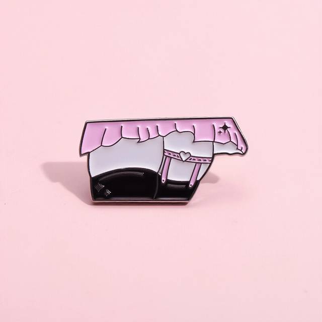 Whimsical Irregular Alloy Coated Brooch Cartoon Character Pin Decorative Accessory For Fashionforward Individuals
