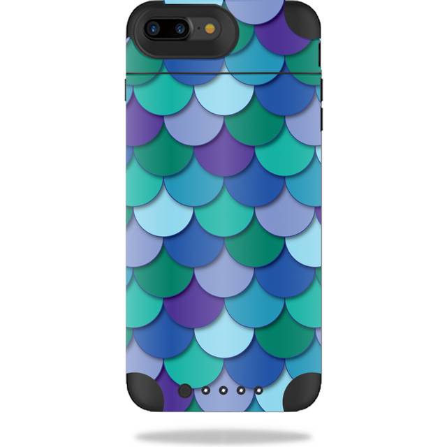 MightySkins MJAIRIP7PL-Blue Scales Skin for Mophie Juice Pack Air iPhone 7 Plus Case Wrap Cover Sticker - Blue Scales