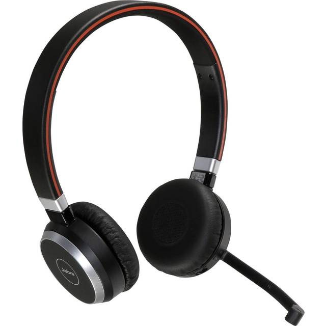 Jabra Evolve 65 UC stereo - Headset - på øret - Bluetooth - trådløs - med Jabra LINK 360 Adapter (Uden base)