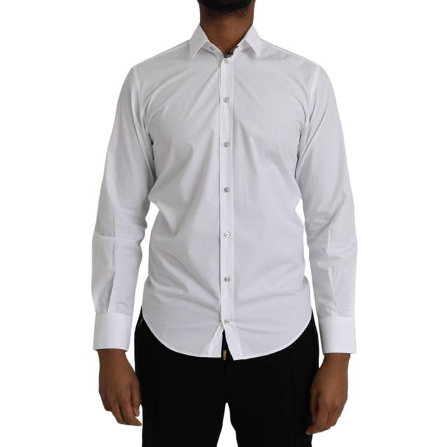 White Cotton Long Sleeve Dress MARTINI Shirt - IT37 | XS