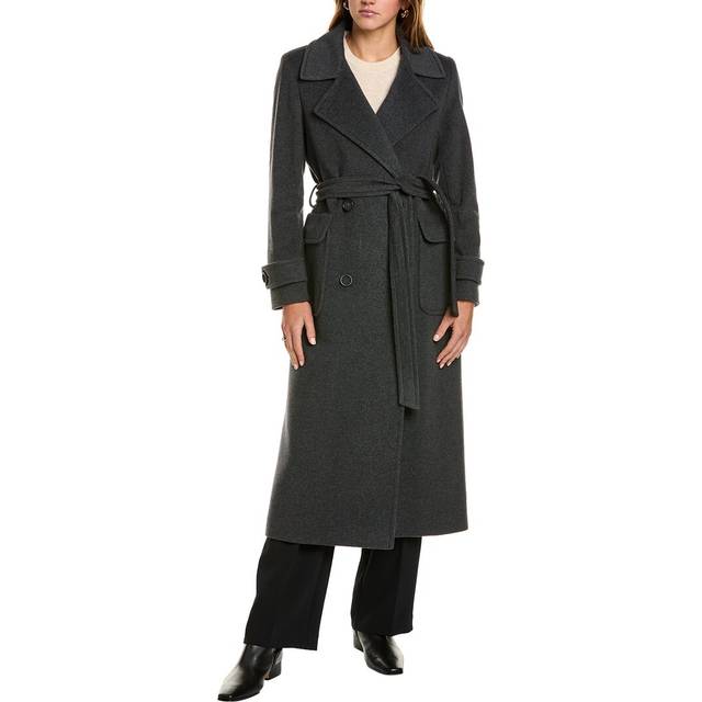 Cinzia Rocca Icons Long Wool & Cashmere-Blend Trench Coat