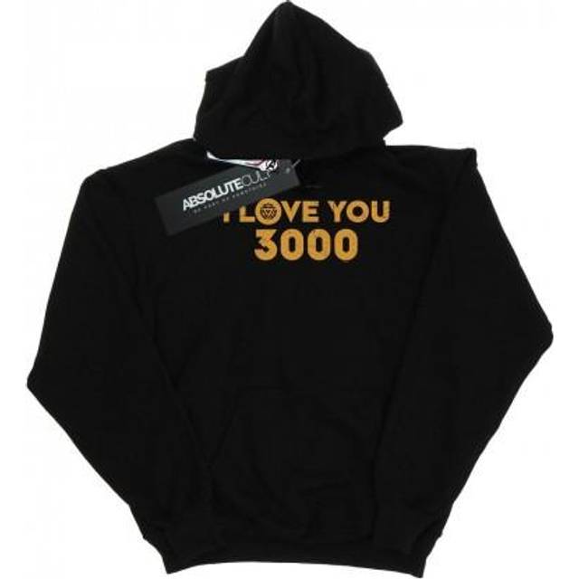 Avengers Endgame I Love You 3000 Arc Reactor Hoodie - Black - 12-13 Years
