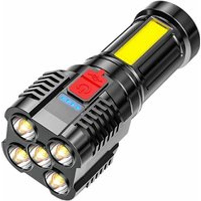 Alwaysh - Ultra Powerful led Flashlight, led Flashlight Torch, 10000 Lumens Rechargeable Flashlight, IP65 Waterproof, Adjustable Zoomable Torch