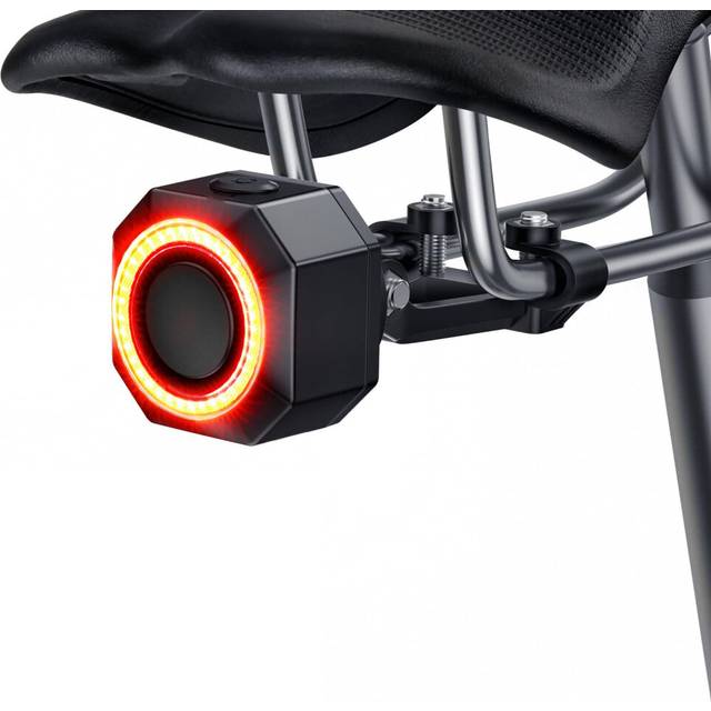Chronus Remote Bike Tail Light with Alarm, Smart Bike Brake Light, Auto ON/Off, Long Battery Life Rechargeable Bike Back Light, 110dB Loud Antitheft
