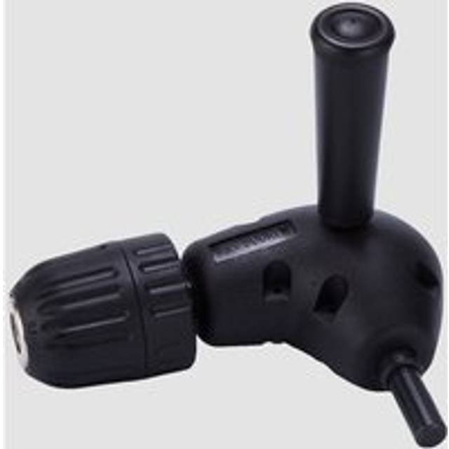 Alwaysh - 9.5MM 3/8' Drill Chuck Adapter, 90 Degree Round Shank Right Angle Elbow Extension with Shank Chuck Angled Drilling Accessory