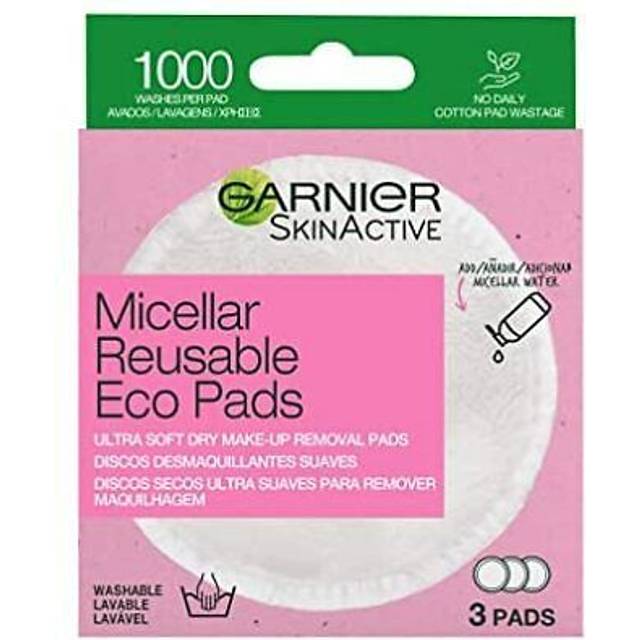 Micellar reusable makeup remover eco pads set of 3 ultra soft micro fibre pads