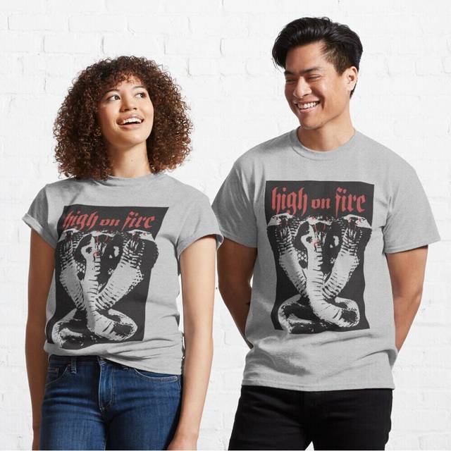 Mens Womens T-shirt High on Fire Youth Toddler Short Sleeve Tee Tops Boys