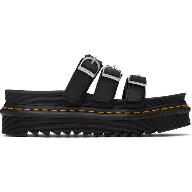 Dr. Martens Women's Slide Sandal  Black Hydro Leather  8