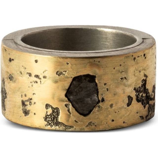 Parts of Four - 18kt yellow gold and sterling silver Sistema diamond ring - unisex - Diamond/18kt Yellow Gold/Sterling Silver - 9