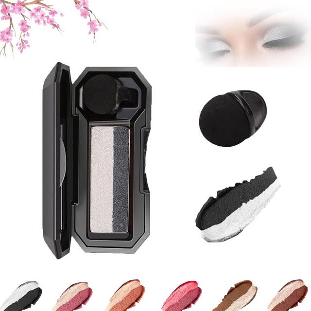 (#6) Dual Color Eyeshadow, Two Color Lazy Eyeshadow Makeup, Portable Two Tone Eyeshadow, Highly Pigmented Eyeshadow, Exquisite Glitters, Waterproof,