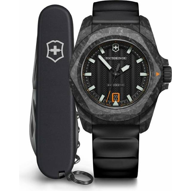 Victorinox INOX Automatic 242023.1 - Herr - 41 mm - Automatiskt - Safirglas - Black (21 mm)