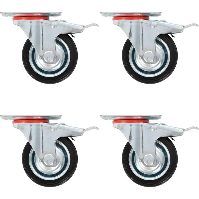 vidaXL 24 pcs Swivel Casters 75 mm