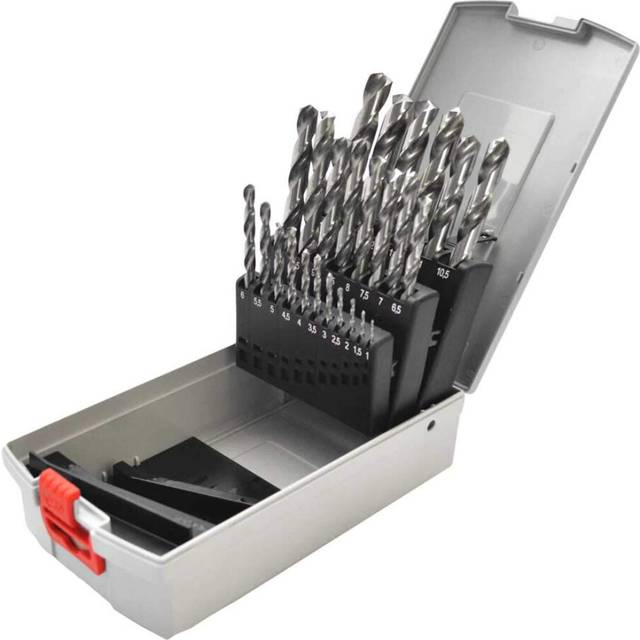 Bosch Professional 25pc. HSS-G ProBox Metal Drill Bit Set (for Steel, ? 1-13 mm, Accessories Drill Driver and Drill Stand)