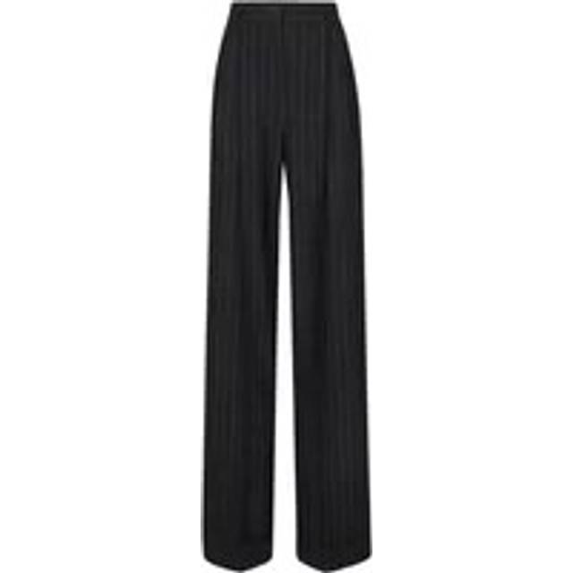 Dolce & Gabbana, Wide Trousers, female, Black, M, Striped Trousers