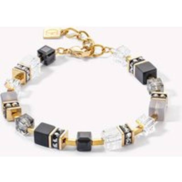 COEUR DE LION GeoCUBE® Precious Statement Armband gold-schwarz
