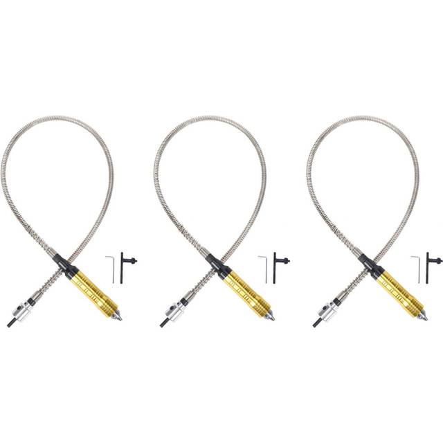 3X Grinder Tool Flexible Flex Shaft Fits + 0.3-6.5mm Handpiece for Style Electric Drill Tool