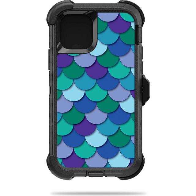 MightySkins OTDIP11PR-Blue Scales Skin for Otterbox Defender iPhone 11 Pro - Blue Scales
