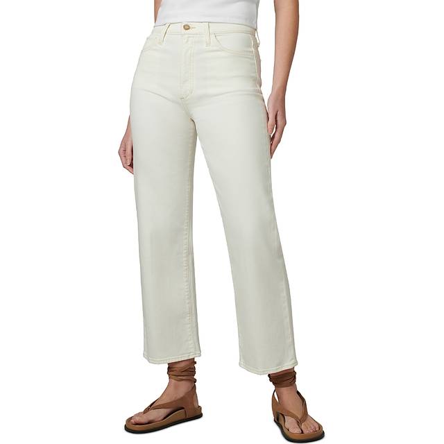 The Blake Cropped Wide-Leg Jeans - Milk - 33