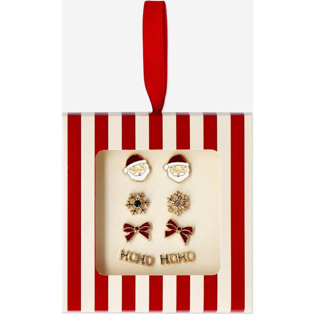 Flying Tiger Copenhagen Sæt Med Juleøreringe I Gaveæske